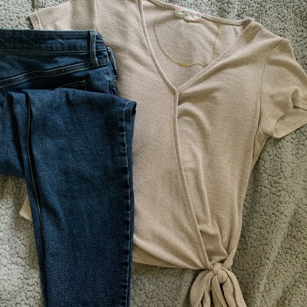 Knit Wrapover Top